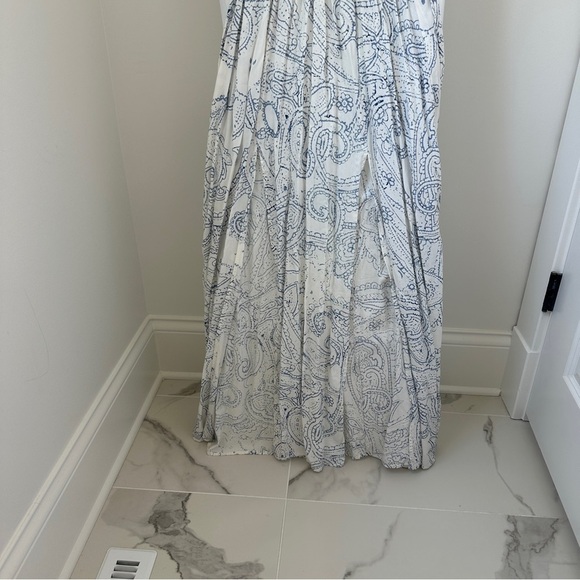 Raviya Women's Blue and White Off-The-Shoulder Maxi Dress Swim Cover-Up - Picture 12 of 14